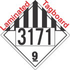 Miscellaneous Dangerous Goods Class 9 UN3171 Tagboard DOT Placard