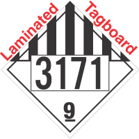 Miscellaneous Dangerous Goods Class 9 UN3171 Tagboard DOT Placard