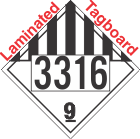 Miscellaneous Dangerous Goods Class 9 UN3316 Tagboard DOT Placard