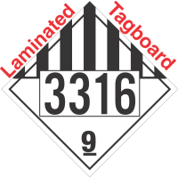 Miscellaneous Dangerous Goods Class 9 UN3316 Tagboard DOT Placard