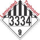 Miscellaneous Dangerous Goods Class 9 UN3334 Tagboard DOT Placard