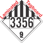 Miscellaneous Dangerous Goods Class 9 UN3356 Tagboard DOT Placard