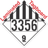 Miscellaneous Dangerous Goods Class 9 UN3356 Tagboard DOT Placard