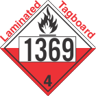 Spontaneously Combustible Class 4.2 UN1369 Tagboard DOT Placard
