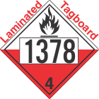 Spontaneously Combustible Class 4.2 UN1378 Tagboard DOT Placard
