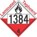 Spontaneously Combustible Class 4.2 UN1384 Tagboard DOT Placard