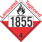 Spontaneously Combustible Class 4.2 UN1855 Tagboard DOT Placard