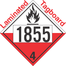 Spontaneously Combustible Class 4.2 UN1855 Tagboard DOT Placard