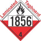 Spontaneously Combustible Class 4.2 UN1856 Tagboard DOT Placard