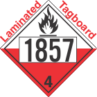 Spontaneously Combustible Class 4.2 UN1857 Tagboard DOT Placard