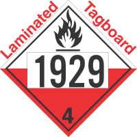 Spontaneously Combustible Class 4.2 UN1929 Tagboard DOT Placard