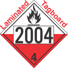 Spontaneously Combustible Class 4.2 UN2004 Tagboard DOT Placard