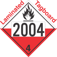 Spontaneously Combustible Class 4.2 UN2004 Tagboard DOT Placard