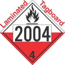 Spontaneously Combustible Class 4.2 UN2004 Tagboard DOT Placard
