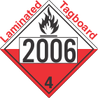 Spontaneously Combustible Class 4.2 UN2006 Tagboard DOT Placard