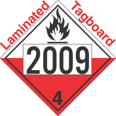 Spontaneously Combustible Class 4.2 UN2009 Tagboard DOT Placard