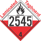 Spontaneously Combustible Class 4.2 UN2545 Tagboard DOT Placard