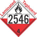 Spontaneously Combustible Class 4.2 UN2546 Tagboard DOT Placard