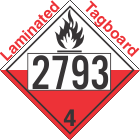 Spontaneously Combustible Class 4.2 UN2793 Tagboard DOT Placard