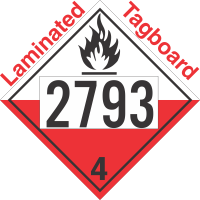 Spontaneously Combustible Class 4.2 UN2793 Tagboard DOT Placard