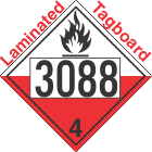 Spontaneously Combustible Class 4.2 UN3088 Tagboard DOT Placard