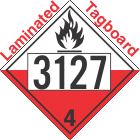 Spontaneously Combustible Class 4.2 UN3127 Tagboard DOT Placard