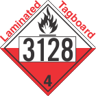 Spontaneously Combustible Class 4.2 UN3128 Tagboard DOT Placard