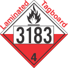 Spontaneously Combustible Class 4.2 UN3183 Tagboard DOT Placard