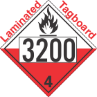 Spontaneously Combustible Class 4.2 UN3200 Tagboard DOT Placard