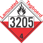 Spontaneously Combustible Class 4.2 UN3205 Tagboard DOT Placard