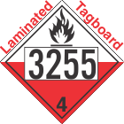 Spontaneously Combustible Class 4.2 UN3255 Tagboard DOT Placard