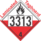 Spontaneously Combustible Class 4.2 UN3313 Tagboard DOT Placard