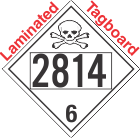 Toxic Class 6.2 UN2814 Tagboard DOT Placard