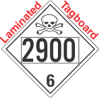 Toxic Class 6.2 UN2900 Tagboard DOT Placard