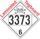 Toxic Class 6.2 UN3373 Tagboard DOT Placard