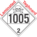 Toxic Gas Class 2.3 UN1005 Tagboard DOT Placard