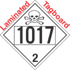Toxic Gas Class 2.3 UN1017 Tagboard DOT Placard