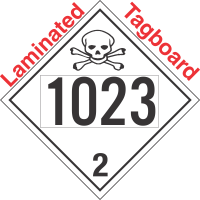 Toxic Gas Class 2.3 UN1023 Tagboard DOT Placard