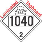 Toxic Gas Class 2.3 UN1040 Tagboard DOT Placard