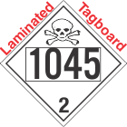 Toxic Gas Class 2.3 UN1045 Tagboard DOT Placard