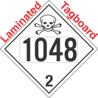 Toxic Gas Class 2.3 UN1048 Tagboard DOT Placard