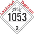 Toxic Gas Class 2.3 UN1053 Tagboard DOT Placard