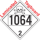 Toxic Gas Class 2.3 UN1064 Tagboard DOT Placard