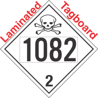 Toxic Gas Class 2.3 UN1082 Tagboard DOT Placard