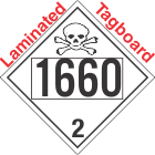 Toxic Gas Class 2.3 UN1660 Tagboard DOT Placard
