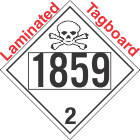 Toxic Gas Class 2.3 UN1859 Tagboard DOT Placard