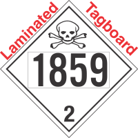 Toxic Gas Class 2.3 UN1859 Tagboard DOT Placard