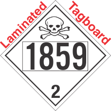 Toxic Gas Class 2.3 UN1859 Tagboard DOT Placard