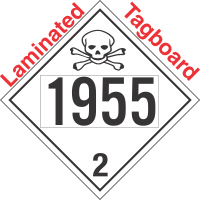 Toxic Gas Class 2.3 UN1955 Tagboard DOT Placard