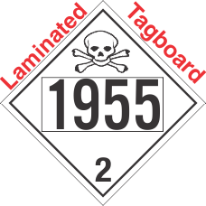 Toxic Gas Class 2.3 UN1955 Tagboard DOT Placard